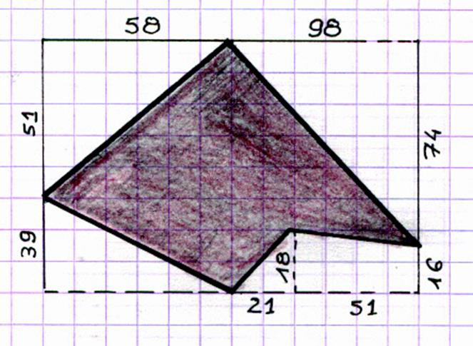 Polygones Irréguliers : AIRES ( décompositioons)
